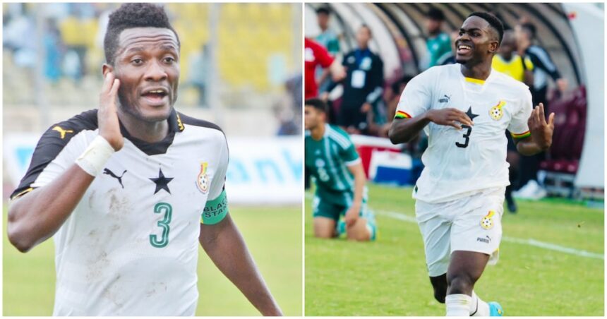 Asamoah Gyan and Ernest Nuamah
