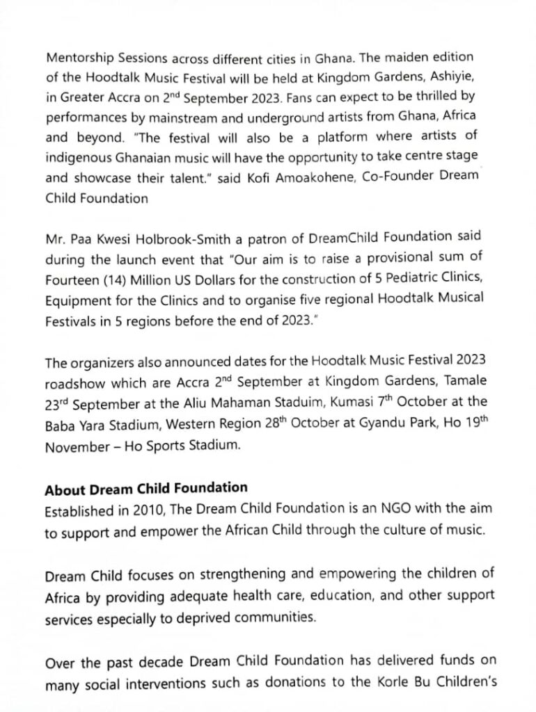 HOODTALK MUSIC FESTIVAL 2023 LAUNCH