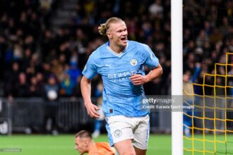 Erling Haaland ends goal drought with brace