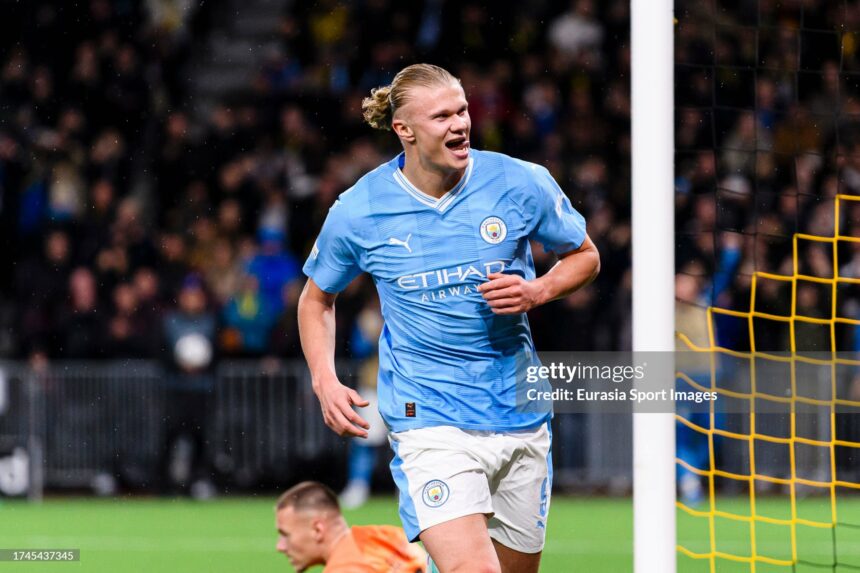 Erling Haaland ends goal drought with brace