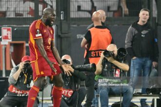 ROMA 2-0 SLAVIA PRAGUE : Romelu Lukaku extends goalscoring record