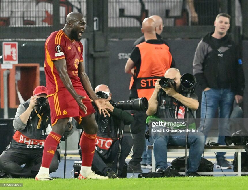 ROMA 2-0 SLAVIA PRAGUE : Romelu Lukaku extends goalscoring record