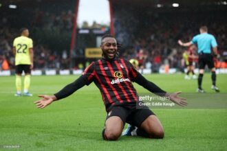 Antoine Semenyo scores in Cherries' win