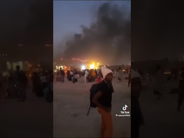 Video of Ghanaians caught in the middle of cross fire untrue