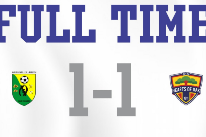 GOLDSTARS 1-1 HEARTS OF OAK : Points shared at Duns Park