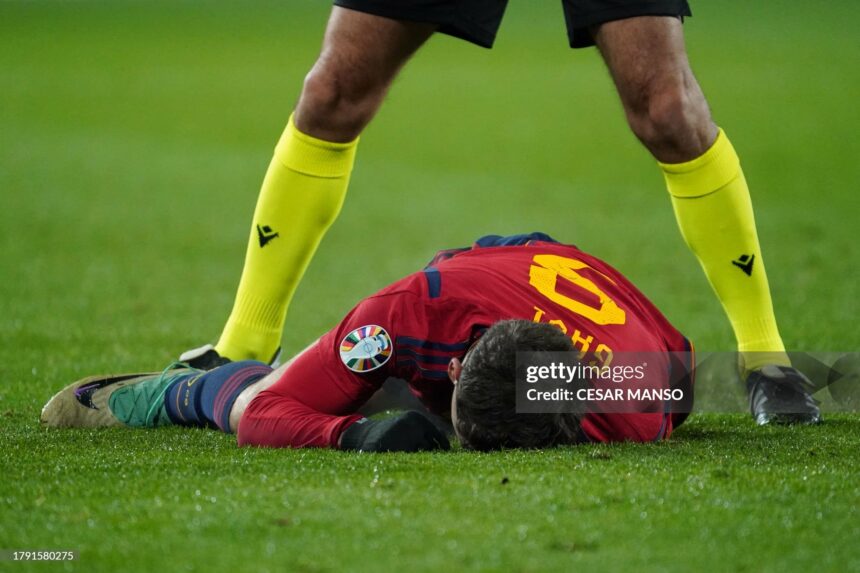 Euro 2024 Qualifiers: Gavi suffers serious knee injury