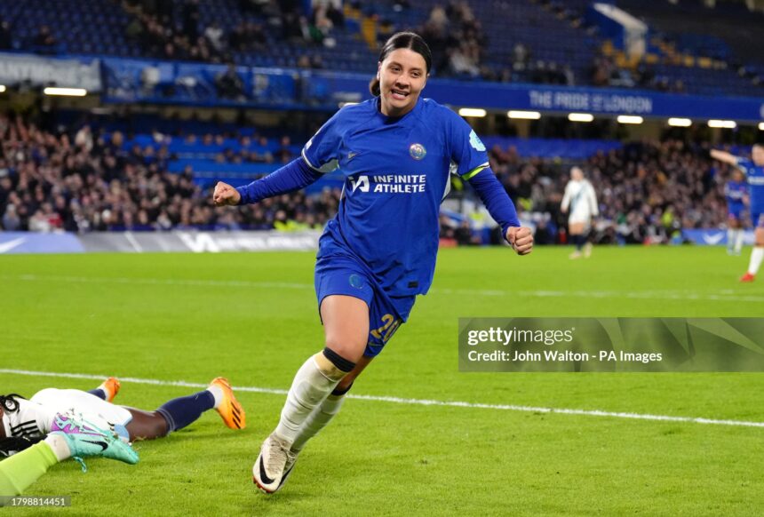 UEFA WCL: Superb Sam Kerr hat-trick sends Chelsea past Paris (VIDEO)