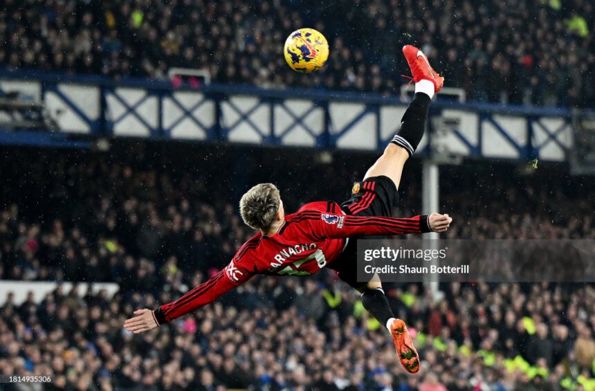 EPL UPDATES: God is great - Garnacho reacts after netting a stunner