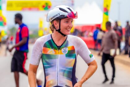 #AfricanGames: Hayley Preen wins the gold medal in the women's cycling